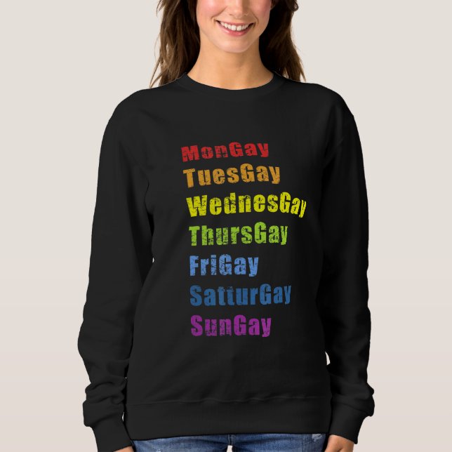 Pride Gay Agenda Liebe LGBT T-Shirt Sweatshirt (Vorderseite)