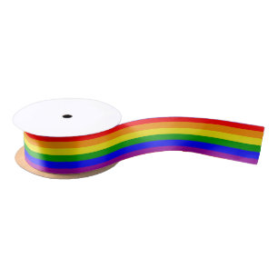 PRIDE GAY PRIDE FARBEN RAINBOW FLAG SATINBAND
