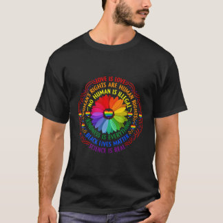 Pride Gay Rainbow Hu LGbt Monat Plus Größe T-Shirt