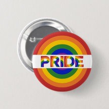 PRIDE Geometric Rainbow Bullseye
