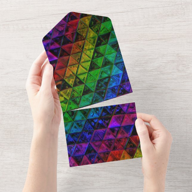 Pride Glas  All In One Einladung (Abreißen)