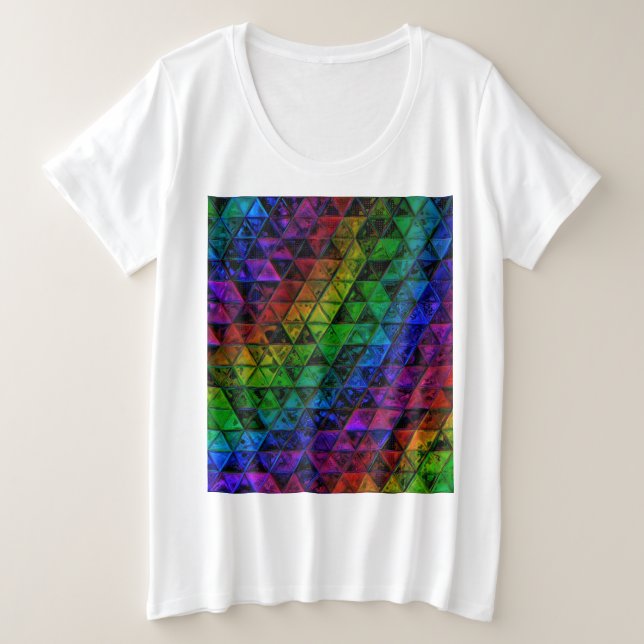 Pride Glas  Große Größe T-Shirt (Design vorne)