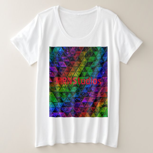 Pride Glas  Große Größe T-Shirt (Design vorne)