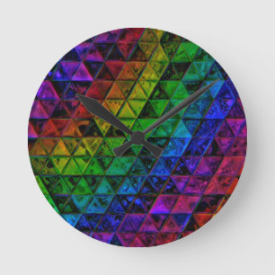 Pride Glas Runde Wanduhr