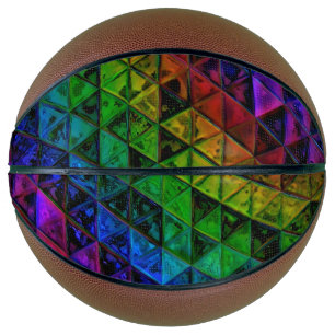 Pride Glass Basketball