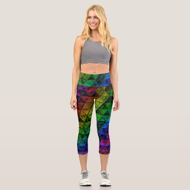 Pride Glass Capri Leggings (Vorderseite)