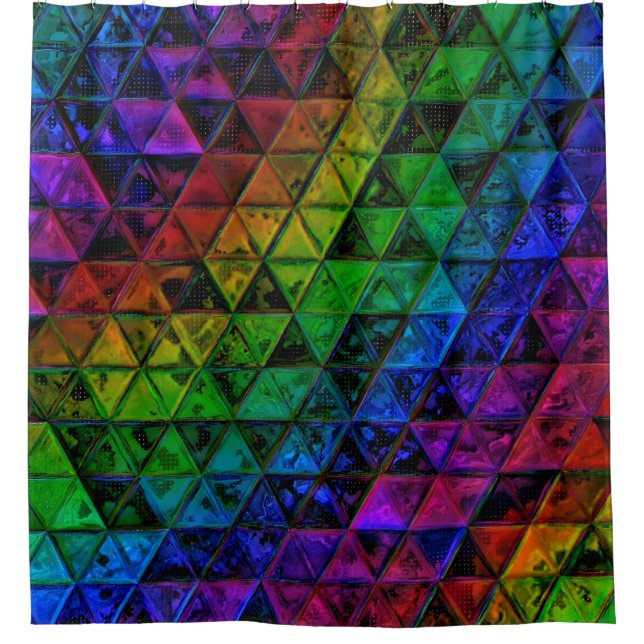 Pride Glass Duschvorhang (Vorderseite)