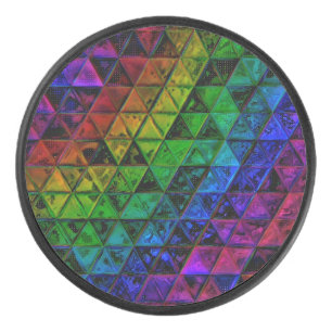 Pride Glass Eishockey Puck