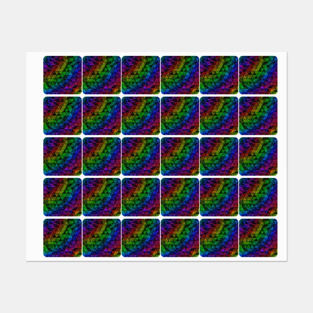 Pride Glass Etiketten (Blatt)