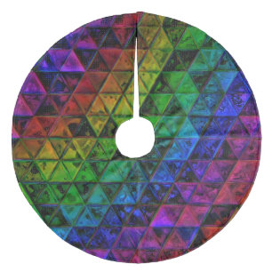 Pride Glass Fleece Weihnachtsbaumdecke