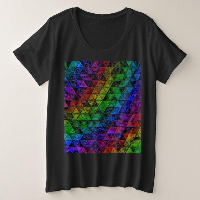 Pride Glass Große Größe T-Shirt (Design vorne)