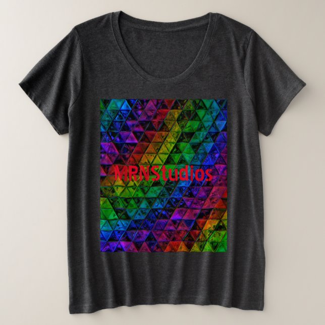 Pride Glass Große Größe T-Shirt (Design vorne)