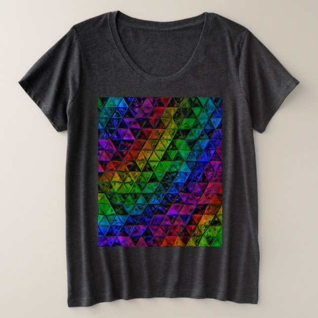 Pride Glass Große Größe T-Shirt (Design vorne)