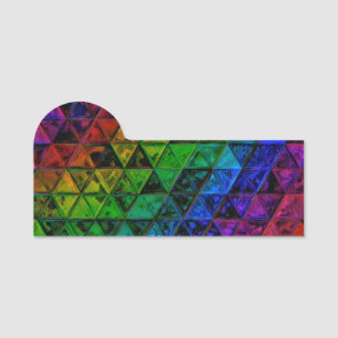 Pride Glass Namensschild