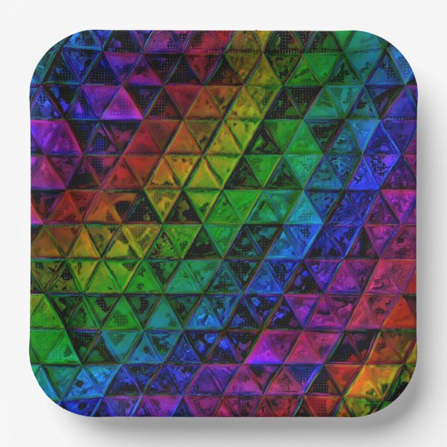 Pride Glass Pappteller (Vorderseite)