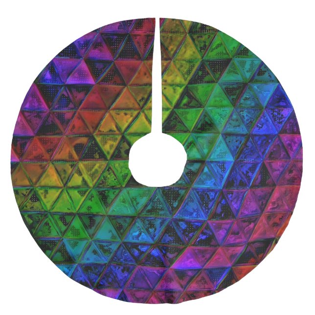 Pride Glass Polyester Weihnachtsbaumdecke (Vorderseite)