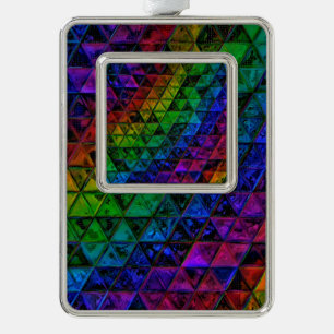 Pride Glass Rahmen-Ornament Silber