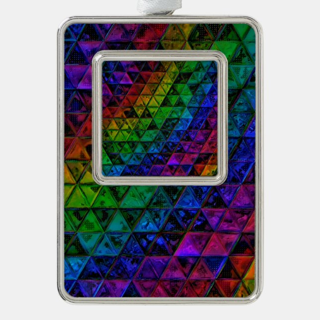 Pride Glass Rahmen-Ornament Silber (Vorderseite)