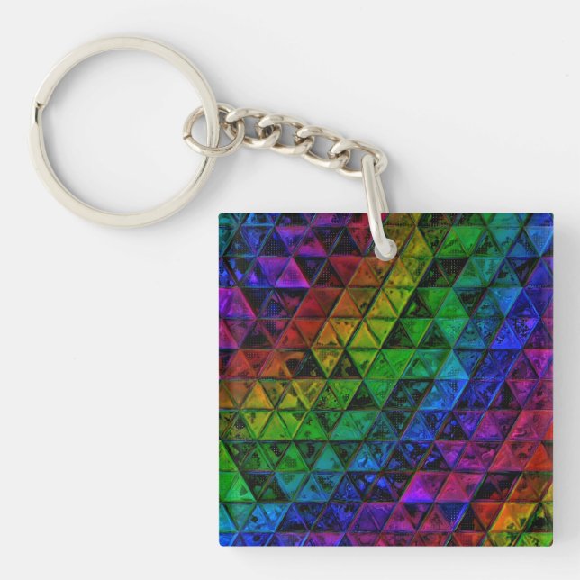 Pride Glass Schlüsselanhänger (Vorderseite)