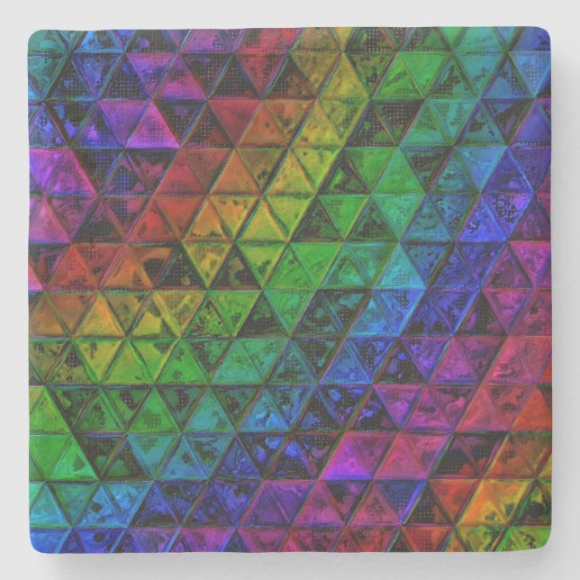 Pride Glass Steinuntersetzer (Vorderseite)