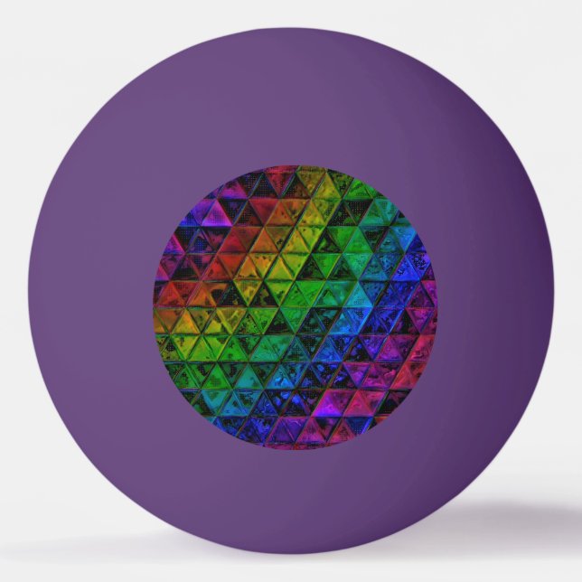 Pride Glass Tischtennisball (Vorderseite)