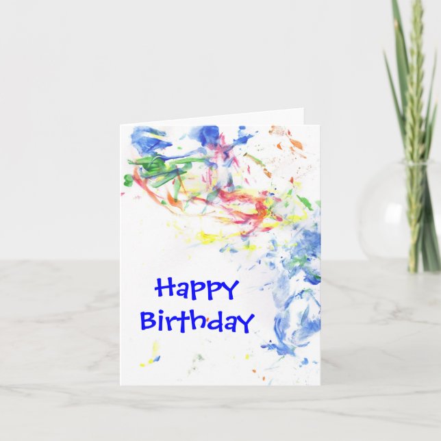 Pride "Happy Birthday" Notecard Karte (Vorderseite)