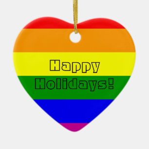 Pride Heart Keramik Ornament