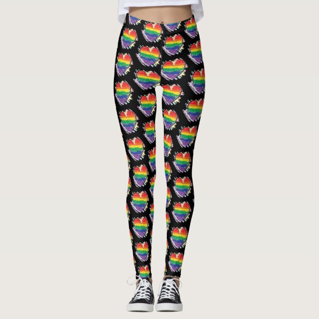 Pride Heart Leggings (Vorderseite)