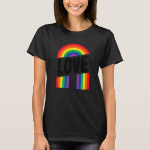 Pride Heart Lgbtq Bisexual Rainbow Love Translegen T-Shirt