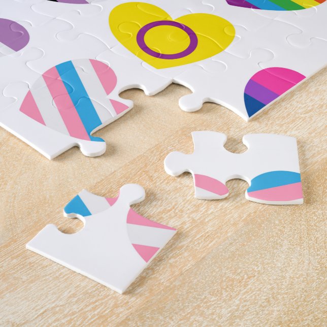Pride Hearts Jigsaw Puzzle (Seite)