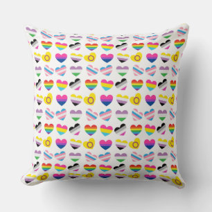 Pride Hearts Pillow Kissen