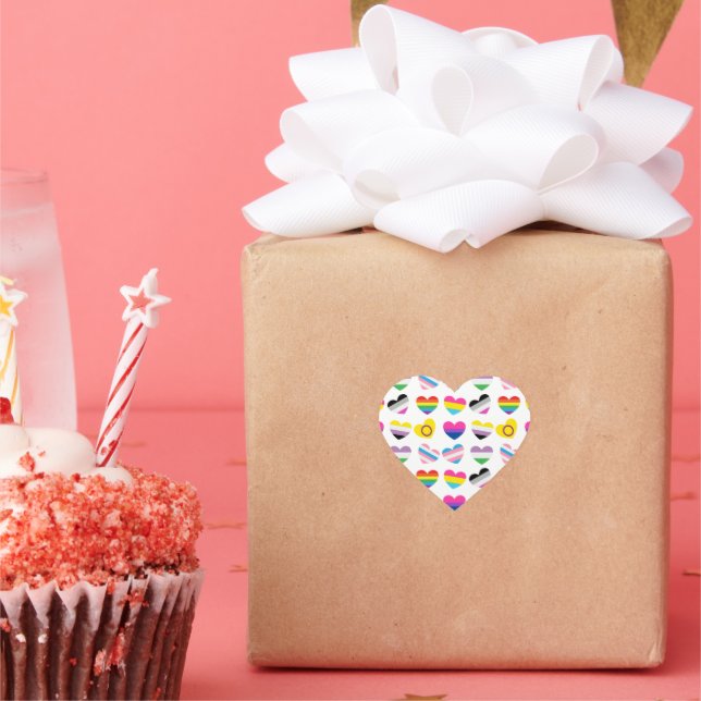 Pride Hearts Stickers (Party)