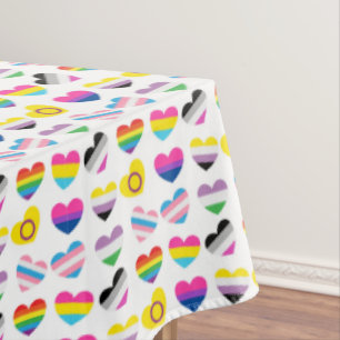 Pride Hearts Tablecloth Tischdecke