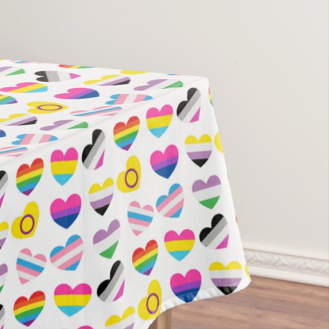 Pride Hearts Tablecloth Tischdecke (Beispiel)