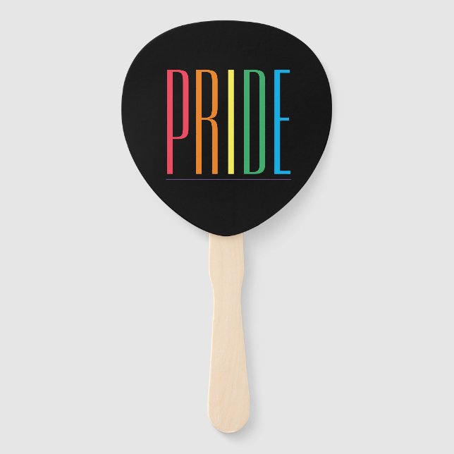 PRIDE II Paddle Form Hand Fans Fächer (Vorderseite)