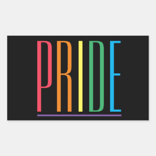 PRIDE II Rechteck-Aufkleber Rechteckiger Aufkleber