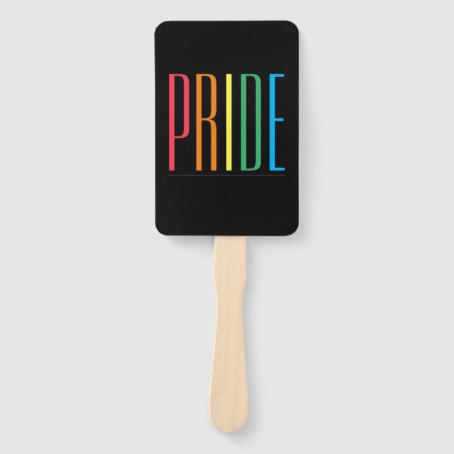 PRIDE II Rectangle Hand Fans Fächer (Vorderseite)