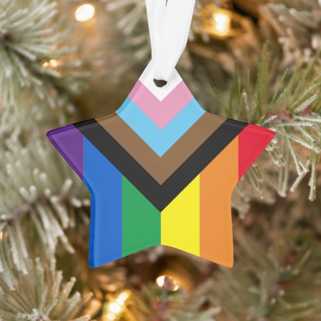Pride Inklusive Regenbogen Lgbtq Gay Diversity Ste Ornament (Baum)