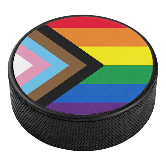 Pride Inklusive Regenbogenflagge Lgbtq Gay Eishockey Puck (3/4)
