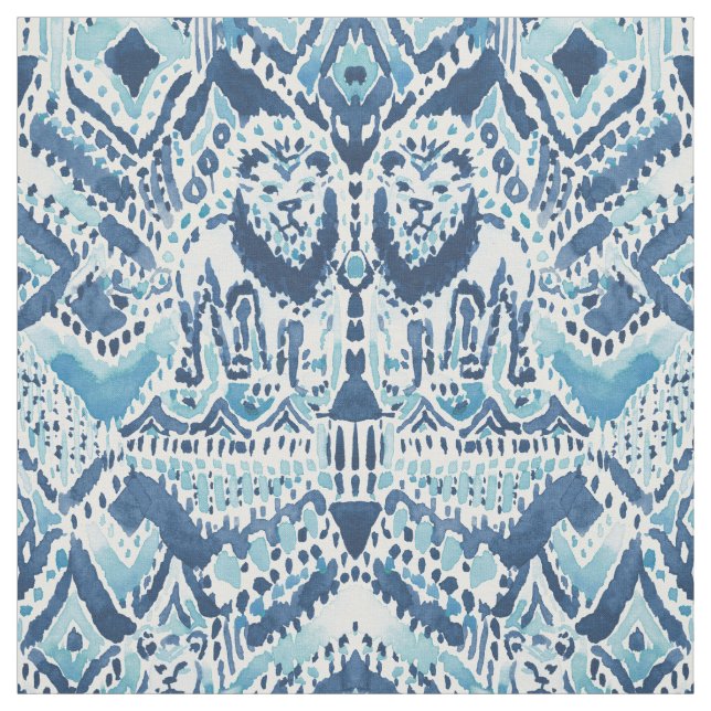 PRIDE INSIDE Lion Tribal Aqua Wasserfarbe Stoff (Muster)