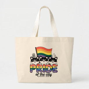 Pride Jacksonville City Florida USA Rainbow Fla Jumbo Stoffbeutel