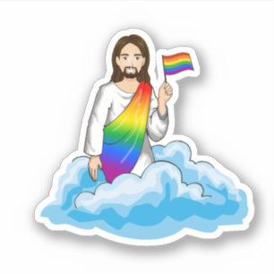 Pride Jesus Aufkleber