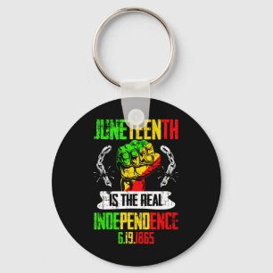 Pride Juneteenth ist der wirkliche Unabhängigkeits Schlüsselanhänger