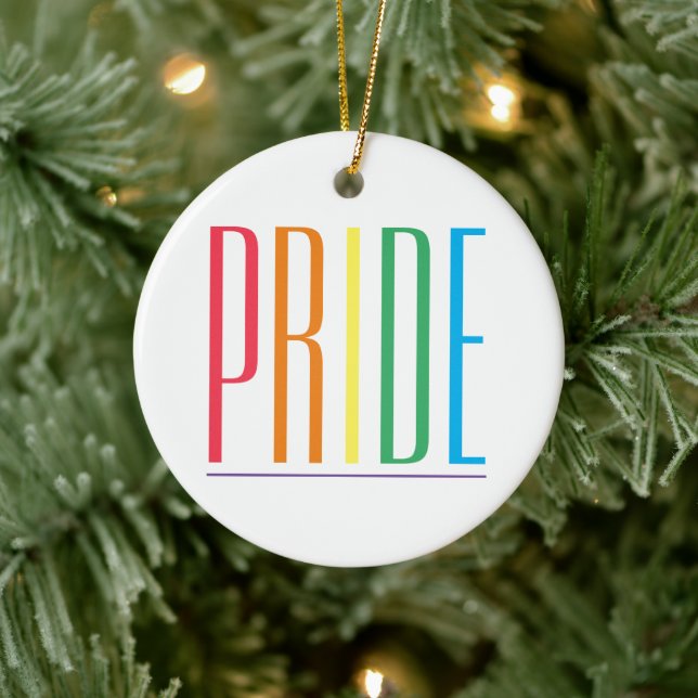 PRIDE Keramik Circle Ornament (Baum)