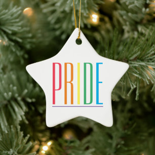 PRIDE Keramik Star Ornament