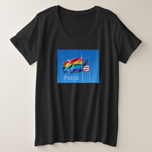 'Pride' Ladys' Plus-Size-T - Shirt (Design vorne)