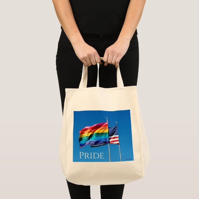 "Pride" Leinwand Lebensmittelgeschäft Tote Beutel Tragetasche (Vorderseite (Produkt))