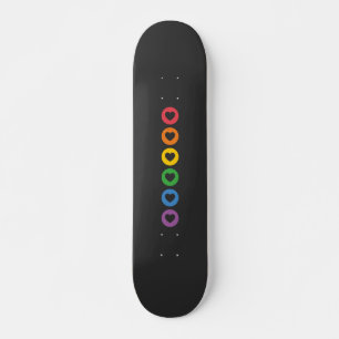 Pride LGBT Farbige Regenbogenkonstruktion Skateboard