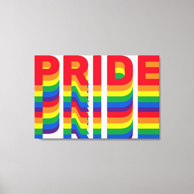 Pride lgbt lgbtq Regenbogen Stretched Canvas Print Leinwanddruck (Vorderseite)