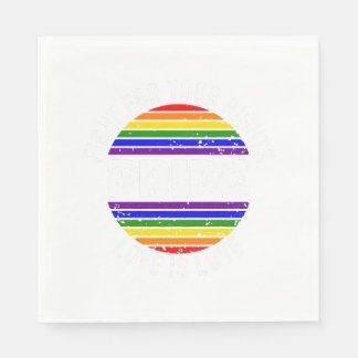 Pride LGBT Liebe gewinnt, wir sind que und stolz C Serviette